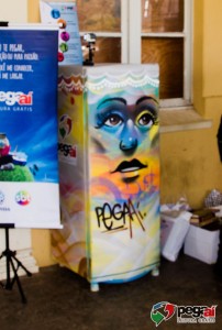A Freeda foi grafitada pelo artista NaPa, de Londrina