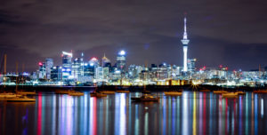 Cidade de Auckland na Nova Zelândia